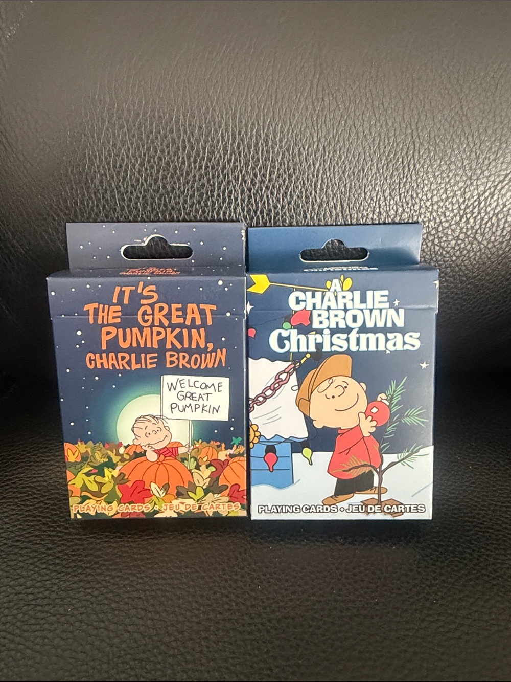 Charlie Brown Holiday Playing Cards—Brand new